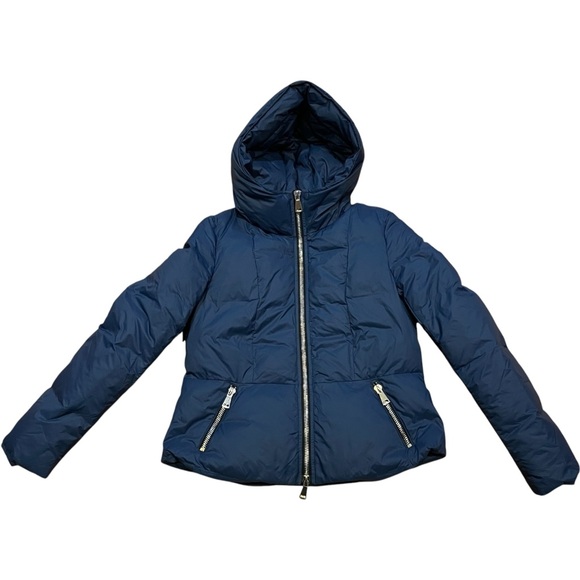 Marco Gianotti Jackets & Blazers - Marco Gianotti Milano Designed Navy Blue Down Hooded Puffer Coat Jacket Small